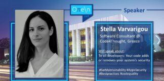 OpenConf 2022 – To all developers: Your code adds or removes your system’s security – Stella Varvarigou